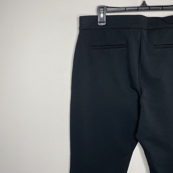 J.CREW Ponte Pants Women 14 Crop Flare NEW Black Stretch BY574 - Picture 9 of 16